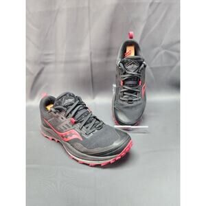 Saucony Trail Womens Running Shoes Size 7 Black Athleisure Sneakers